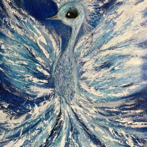 Leinwand "Eisphönix - Die Geburt des Lichts"